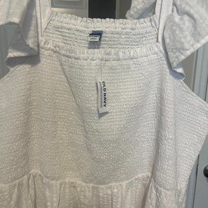NWT OLD NAVY White SHORT DRESS XXL